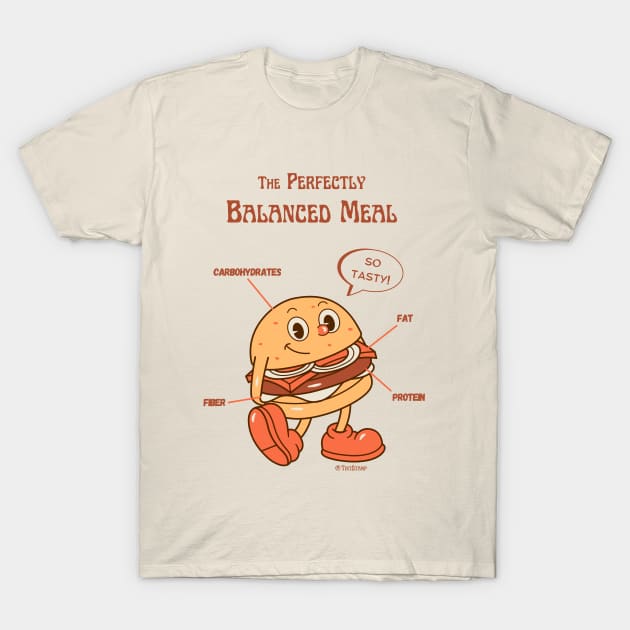 The Perfectly Balanced Meal T-Shirt by Tint Stamp